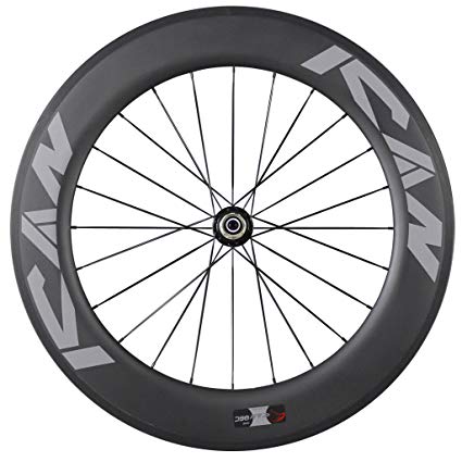ICAN 86mm Carbon Triathlons/road Bike Wheel Rear Clincher Tubeless Ready Rim Shimano 10/11 Speeds