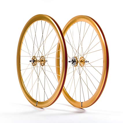 State Bicycle Fixed Gear/Fixie Machined Track Wheels (Front and Rear)